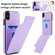 iPhone XS / X Tri-fold Holder Leather Phone Case with Card Slot - Light Purple
