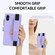 iPhone XS / X Wristband Holder Zipper Purse RFID Leather Phone Case - Purple