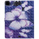 iPad Pro 12.9 - 2020 3D Colored Drawing Horizontal Flip Leather Tablet Case with Holder & Card Slot & Wallet - Purple Butterfly