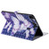 iPad Pro 12.9 - 2020 3D Colored Drawing Horizontal Flip Leather Tablet Case with Holder & Card Slot & Wallet - Purple Butterfly