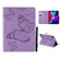 iPad Pro 12.9 - 2020 Pressed Printing Butterfly Pattern Horizontal Flip Leather Tablet Case with Holder & Card Slots & Wallet - Purple