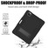 iPad Pro 12.9 inch - 2018/2020 Contrast Color Robot Shockproof Silicone + PC Protective Tablet Case with Holder - Black