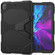 iPad Pro 12.9 inch - 2020 Shockproof Colorful Silicon + PC Protective Tablet Case with Holder & Shoulder Strap & Hand Strap - Black