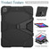 iPad Pro 12.9 inch - 2020 Shockproof Colorful Silicon + PC Protective Tablet Case with Holder & Shoulder Strap & Hand Strap - Black