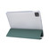 3-folding Electric Pressed Skin Texture Leather Smart Tablet Case iPad Pro 11 2022/2021/2020 - Deep Green