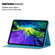 iPad 11 Pro - 2020 Painted Flower Totem Car Line TPU Horizontal Flip Leather Tablet Case with Holder & Card Slot & Sleep / Wake-up Function - Green