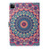 iPad 11 Pro - 2020 Painted Flower Totem Car Line TPU Horizontal Flip Leather Tablet Case with Holder & Card Slot & Sleep / Wake-up Function - Red Purple
