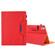 iPad Pro 11 - 2020 & - 2018 Big Metal Button Business Tablet PC Protective Leather Case with Bracket & Card Slot & Photo Holder & Wallet - Red
