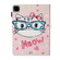 iPad Pro 11 - 2020 Colored Drawing Pattern Horizontal Flip PU Leather Tablet Case with Holder & Card Slot & Sleep / Wake-up Function - Glasses Cat