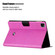 iPad Pro 11 2020 / 2018 / Air 2020 10.9 Solid Color Crocodile Texture Leather Smart Tablet Case - Rose Red