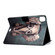iPad Pro 11 2020 Electric Pressed TPU Left and Right Open Flat Leather Tablet Case with Sleep Function & Card Buckle Anti-skid Strip - Elephant
