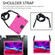 iPad Pro 11 2020 Honeycomb Design EVA + PC Four Corner Anti Falling Flat Protective Shell With Straps - RoseRed+Black