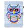 iPad Pro 11 2020 Sewing Thread TPU Left and Right Flat Leather Tablet Case with Sleep Function & Card Slot & Buckle Anti-skid Strip and Pen Cover - Colored Owl