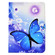 iPad Pro 11 2020/2018 / Air4 10.9 2020 Electric Pressed TPU Smart Leather Tablet Case - Blue Butterfly