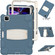 iPad Pro 11 2022 / 2021 / 2020 / 2018 3-Layer Protection Screen Frame + PC + Silicone Shockproof Combination Tablet Case with Holder - Cornflower Blue