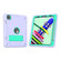 iPad Pro 11 2022 / 2021 / 2020 Armor Holder Silicone Hybrid PC Tablet Case - Purple Mint Green