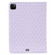 iPad Pro 11 2022 / 2021 / 2020 Elegant Rhombic Texture Horizontal Flip Leather Tablet Case - Purple