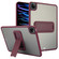 iPad Pro 11 2022 / 2021 / 2020 Skin Feel Holder PC Hybrid TPU Tablet Case - Wine Red