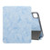 iPad Pro 11 2022 / 2021 Marble Texture Horizontal Flip Leather Tablet Case with Three-folding Holder & Sleep / Wake-up Function - Blue