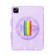iPad Pro 11 2022 / 2021 Terminator Shockproof Glitter Powder Tablet Case with Grip Strap - Purple