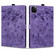 iPad Pro 11 2022 / Air 10.9 2022 Cartoon Sakura Cat Embossed Smart Leather Tablet Case - Purple