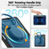 iPad Pro 11 2022 / Air 10.9 2022 Honeycomb Hybrid Tablet Case with Handle Holder & Strap - Navy Blue