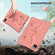 iPad Pro 11 2022/2021 Butterfly Bracket EVA Shockproof Tablet Case - Pink Orange