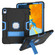 iPad Pro 11 Contrast Color Silicone + PC Combination Case with Holder - Black + Blue
