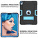 iPad Pro 11 Contrast Color Silicone + PC Combination Case with Holder - Black + Blue