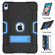 iPad Pro 11 Contrast Color Silicone + PC Combination Case with Holder - Black + Blue