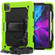 iPad Pro 11 inch - 2018 / Pro 11 inch - 2020 Shockproof Colorful Silica Gel + PC Protective Tablet Case with Holder & Shoulder Strap & Hand Strap & Pen Slot - Green