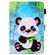 iPad Pro 11 inch - 2020 Horizontal Flip Leather Tablet Case, with Card Slots & Holder & Photo Frame - Cartoon Panda
