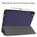 iPad Pro 11 inch 2020 Custer Pattern TPU Smart Tablet Holster with Sleep Function & Tri-Fold Bracket & Pen Slot - Blue