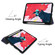 iPad Pro 11 inch 2020 Custer Pattern TPU Smart Tablet Holster with Sleep Function & Tri-Fold Bracket & Pen Slot - Blue
