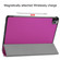 iPad Pro 11 inch 2020 Custer Texture Smart PU Leather Tablet Case with Sleep / Wake-up Function & 3-Fold Holder - Purple