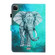 iPad Pro 11 inch 2020 Painted Left and Right Flat Leather Tablet Case with Sleep Function & Card Slot & Buckle Anti-skid Strip and Bracket - Elephant