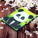 iPad Pro 11 inch 2020 Painted Left and Right Flat Leather Tablet Case with Sleep Function & Card Slot & Buckle Anti-skid Strip and Bracket - Panda
