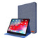 iPad Pro 12.9 - 2020 Horizontal Flip TPU + Fabric PU Leather Protective Case with Name Card Clip - Deep Blue