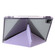 iPad Pro 12.9 2022 / 2021 / 2020 Clear Acrylic Deformation Leather Tablet Case - Purple