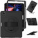 iPad Pro 12.9 2022 / 2021 360 Degree Rotation PC + TPU Protective Tablet Case with Holder & Hand-strap - Black