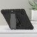 iPad Pro 12.9 2022 / 2021 3-Layer Protection Screen Frame + PC + Silicone Shockproof Combination Tablet Case with Holder - Black+Black