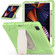 iPad Pro 12.9 2022 / 2021 3-Layer Protection Screen Frame + PC + Silicone Shockproof Combination Tablet Case with Holder - Matcha Green