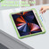iPad Pro 12.9 2022 / 2021 3-Layer Protection Screen Frame + PC + Silicone Shockproof Combination Tablet Case with Holder - Matcha Green
