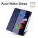 Acrylic 3-folding Smart Leather Tablet Case iPad Air 2022/2020/Pro 11 2021/2020/2018 - Dark Blue