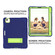 Contrast Color Robot Shockproof Silicon + PC Protective Case with Holder & Pen Slot iPad Air 2022 / 2020 10.9 - Navy Blue+Yellow Green - Navy Blue+Yellow Green