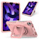 Contrast Color Shockproof Robot Silicone + PC Case with Wristband Holder iPad Air 2022 / 2020 10.9 - Rose Gold