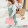Contrast Color Shockproof Robot Silicone + PC Case with Wristband Holder iPad Air 2022 / 2020 10.9 - Rose Gold