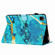 iPad 11 Pro 2024 / 2020 / Air 4 10.9 Marble Pattern Stitching Smart Leather Tablet Case - Gold Blue