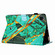 iPad 11 Pro 2024 / 2020 / Air 4 10.9 Marble Pattern Stitching Smart Leather Tablet Case - Gold Green