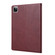 iPad Air 11 2024 / Air 2022/2020 10.9 Knead Skin Texture Leather Tablet Case - Wine Red